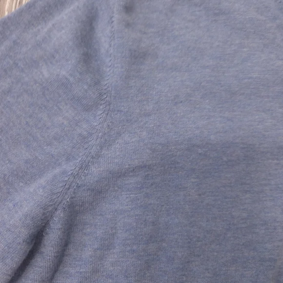 Brooks Brothers Sweater Mens Medium Gray 100% Cotton Pullover V Neck V - Picture 8 of 10